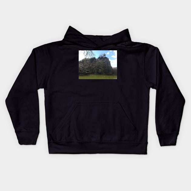 Watch Tower in a Parisian Park Kids Hoodie by ThatBird